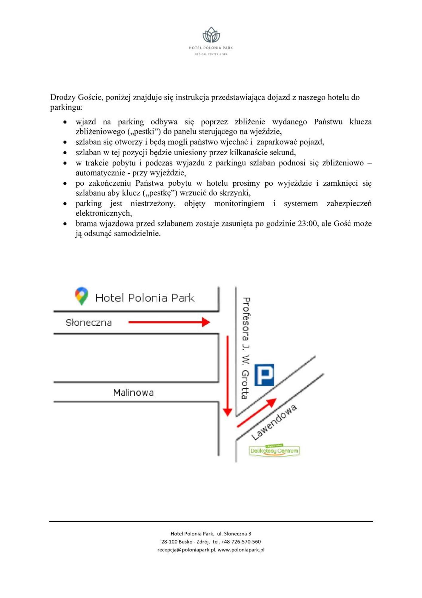 Hotel Polonia Park Medical Center & Spa Буско-Здрой Екстериор снимка